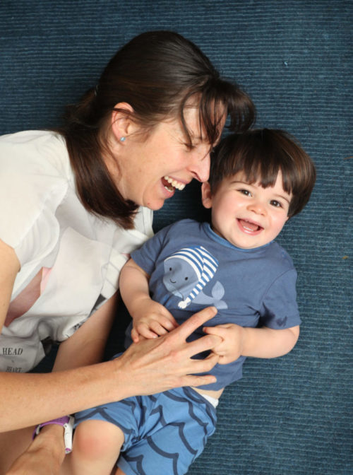 Joshua Stirling and his mother, Melissa.