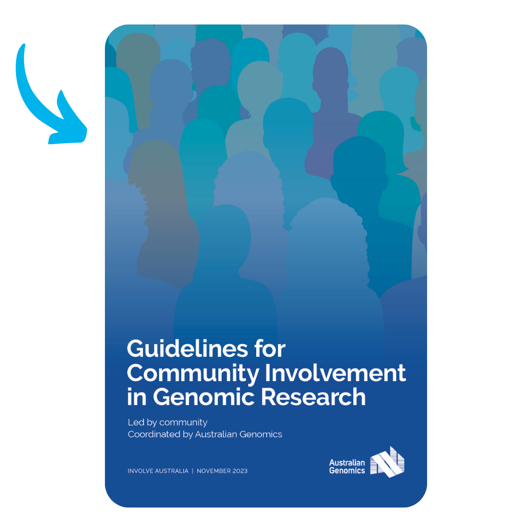 Download the Guidelines for Community Involvement in Genomic Research